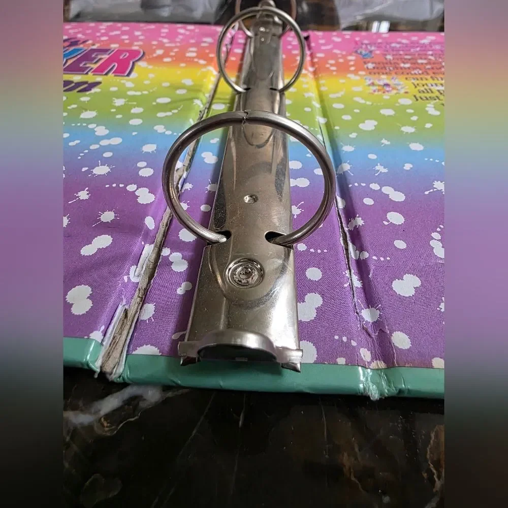 Lisa Frank Rainbow Chaser Horse 3 Ring Binder Portfolio Vtg Fantastic World 2.5'